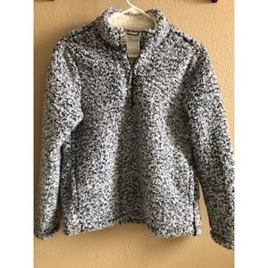 Time And Tru Fuzzy Quarter Zip Sweater
